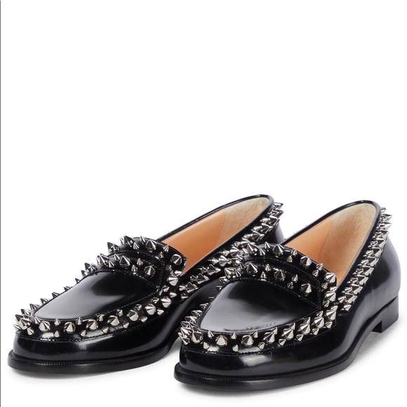 New Christian Louboutin Shoes Mattia Spikes Donna Loafers @louboutin size 35 - Picture 13 of 16